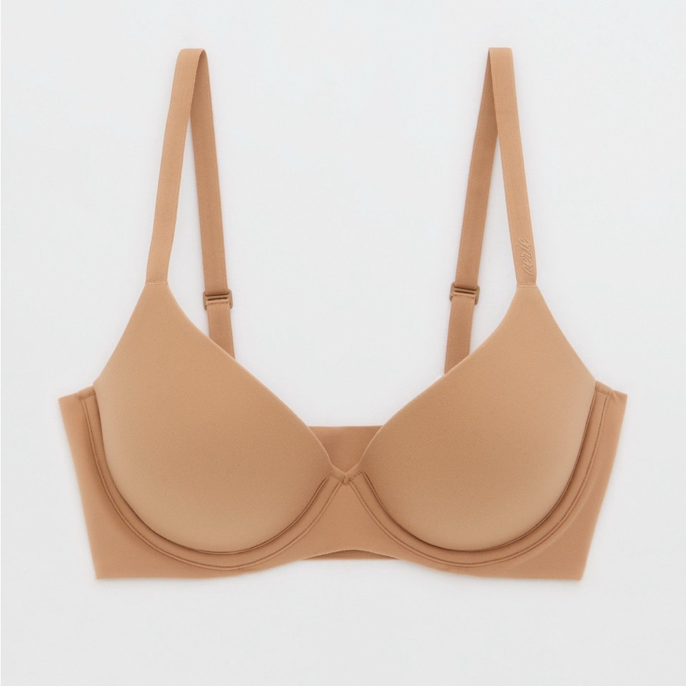 Aerie Tan Seamless Bra with Molded Cups